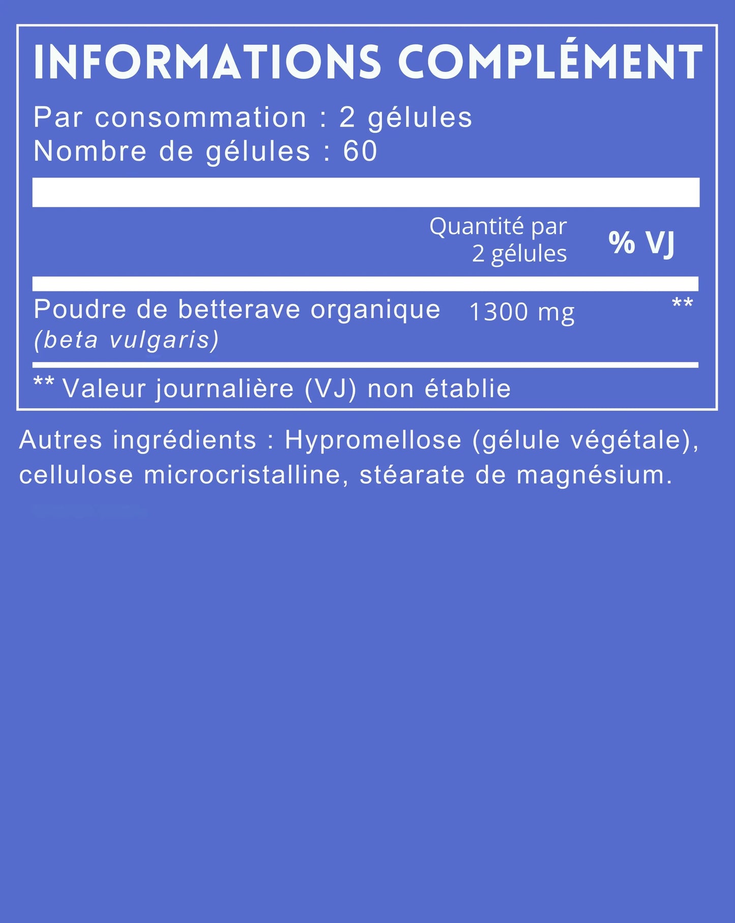 Gélules de Betterave Naturelle Ma boutique