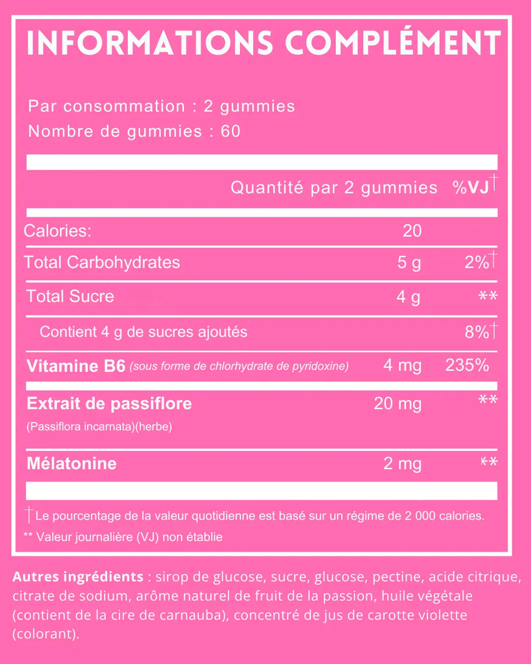 Gummies Sommeil à la Mélatonine (2mg) Ma boutique