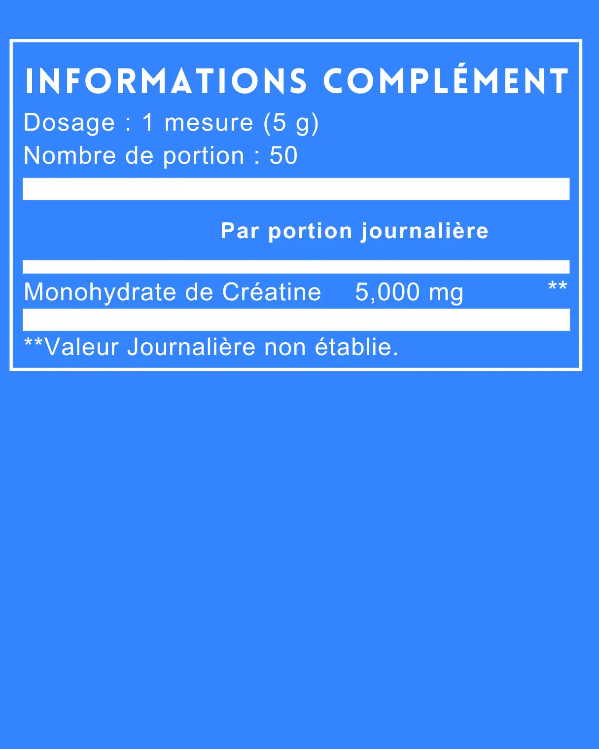 Créatine Monohydrate Une Vie Healthy