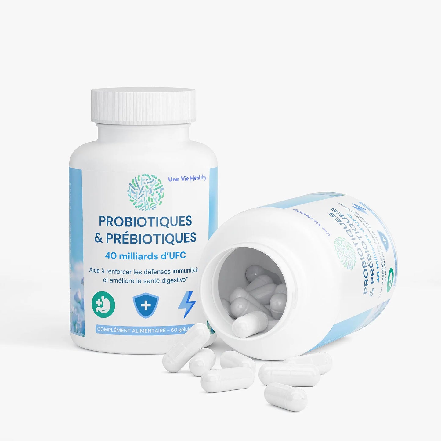 Probiotiques 40 Milliards avec Prébiotiques Une Vie Healthy