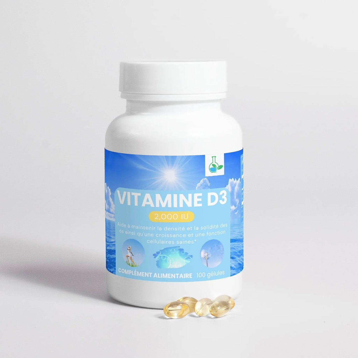 Vitamin D3 2,000 IU Une Vie Healthy