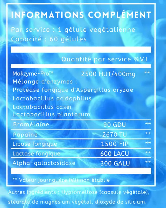 Digestis© - Enzymes Digestives Une Vie Healthy