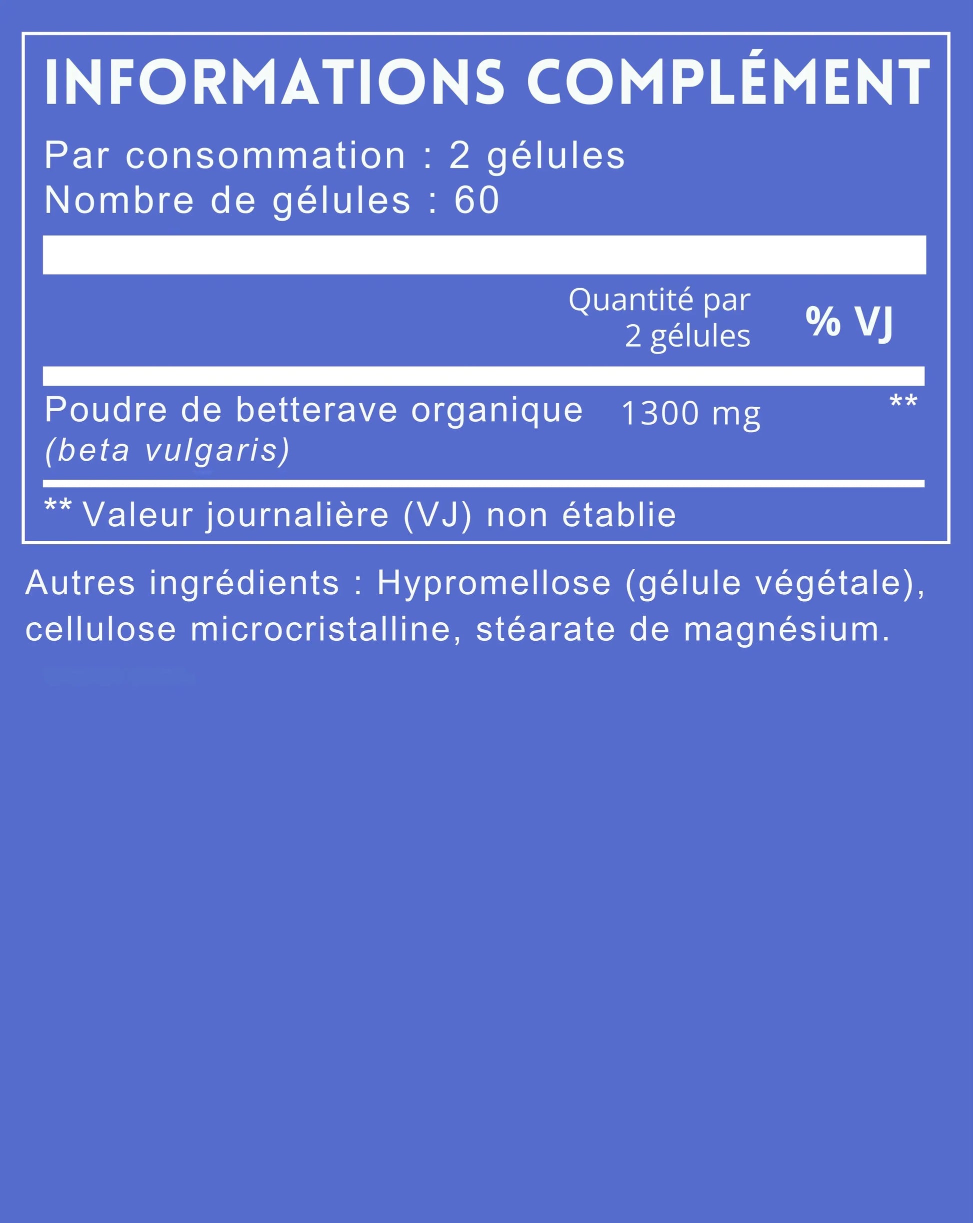 Gélules de Betterave Naturelle Ma boutique