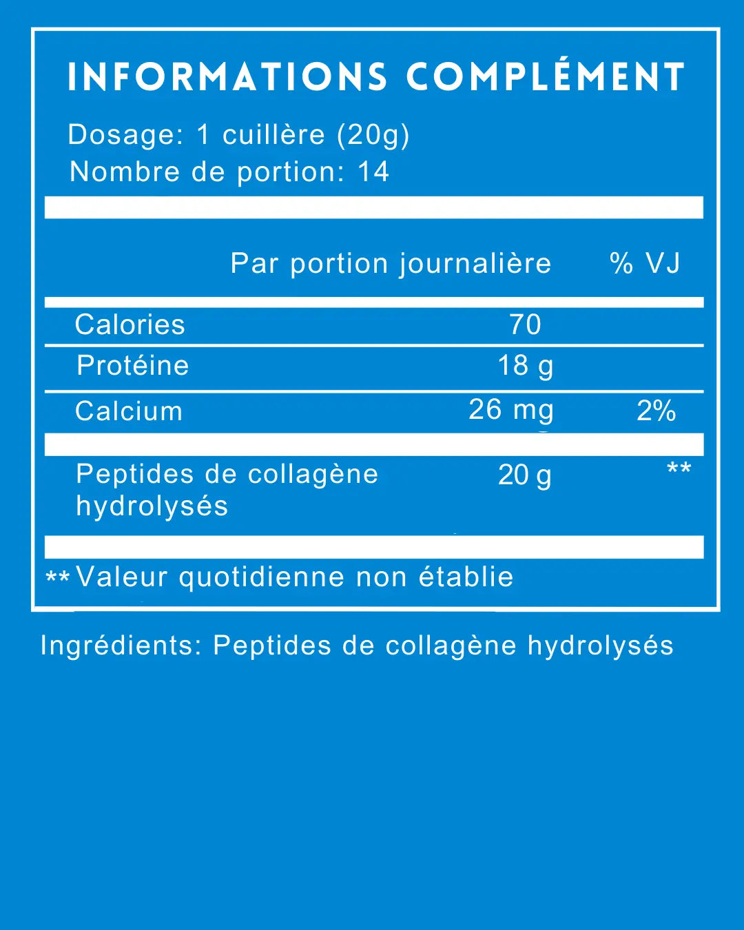 Collagène+ Fitness Une Vie Healthy